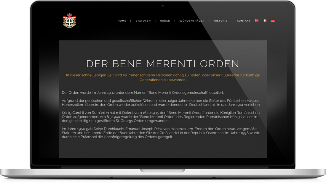 Bene Merenti Orden Homepage