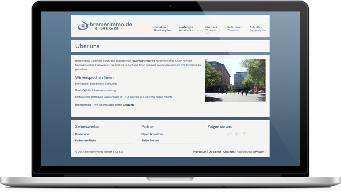 Homepage Bremerimmo GmbH & Co KG