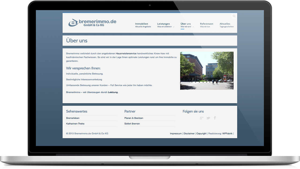 Homepage Bremerimmo GmbH & Co KG